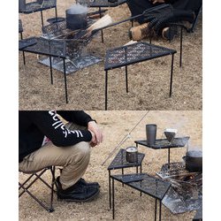 スモア S'more 和柄 アウトドアテーブル 6枚セット✨ 和柄アウトドアテーブル 6枚セット 】 和柄組み合わせテーブル