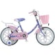 16型 子ども用自転車 ECOKIDS COLORFUL（エコキッズ カラフル） 変速なし ラベンダー&ピンク EKC16