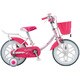 18型 子ども用自転車 ECOKIDS COLORFUL（エコキッズ カラフル） 変速なし ライトピンク&マゼンタ EKC18