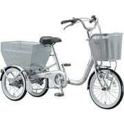 シティサイクル三輪車 BRIDGESTONE WAGON(ブリヂストンワゴン) 前18インチ/後16インチ 内装3段変速 M.ブリリアントシルバー BW13