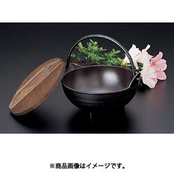 いろり鍋（茶シリコンフッ素）  15cm 10153