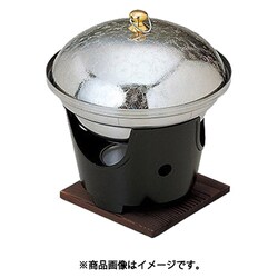 ステン 宴鍋（菊蓋）目皿付 小 40134