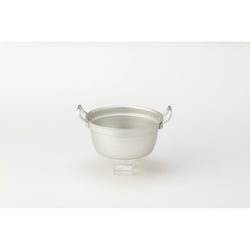 アルミ段付鍋 18.5cm 槌目付