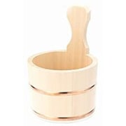 ひのき 片手汲み桶 並15cm
