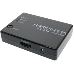 HDMIセレクター 3入力1出力 自動切替機能搭載 HDS-FH01/BK