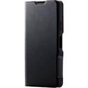 PM-X223PLFUBK [Xperia Ace III 用 レザーケース/手帳型/UltraSlim/薄型/磁石付き/ブラック]