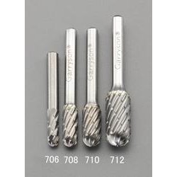 超硬カッター（鉄・鋳物用）[快削] 10×19mm/6mm軸 EA819JB-710