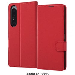 RT-RXP1M4ELC1/R [Xperia 1 IV 用 耐衝撃 手帳型ケース シンプル マグネット/レッド]