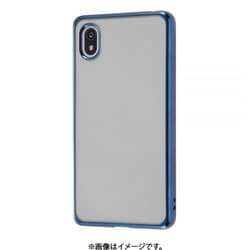 RT-RXPAM3HT2/AM [Xperia Ace III 用 TPUソフトケース メタリックフレーム/ブルー]