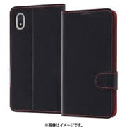 RT-RXPAM3ELC1/BR [Xperia Ace III 用 耐衝撃 手帳型ケース シンプル マグネット/ブラック/レッド]