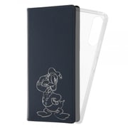 Xperia 10 IV 用 『ディズニーキャラクター』/手帳型 FLEX CASE ホットスタンプ/ドナルドダック INR-DXP10M4FXI/DD