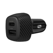 PD20W対応 USB Type-C×1 ＋ 最大18W USB Type-A×1 合計最大出力38W 車載充電器 OWL-CPD20C1A1-BK