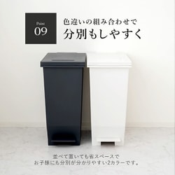 ヨドバシ.com - アスベル ゴミ箱 密閉 ペダルペール 45L フタ付 ...