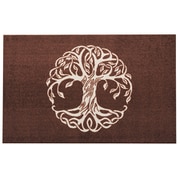 玄関マット wash+dry(ウォッシュアンドドライ) Tree of Life Reddish Brown 75×120cm AB00450