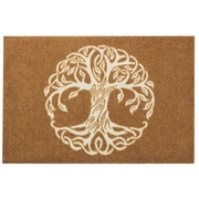 玄関マット wash+dry(ウォッシュアンドドライ) Tree of Life Brown 50×75cm AB00451