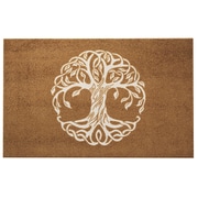 玄関マット wash+dry(ウォッシュアンドドライ) Tree of Life Brown 75×120cm AB00452