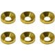 SGX-16G [アルミM4 皿ワッシャー 外径 10mm 6個入 ゴールド]