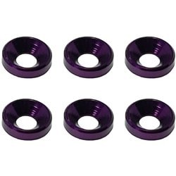 SGX-16P [アルミM4 皿ワッシャー 外径 10mm 6個入 パープル]