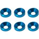 SGX-16TB [アルミM4 皿ワッシャー 外径 10mm 6個入 ライトブルー]