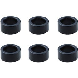 SGX-130BK [M4アルミカラー Φ6×4×3.0t 6個入 ブラック]
