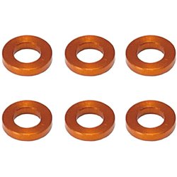 SGX-910OR [M3アルミカラー Φ5.5×3×1.0t 6個入 オレンジ]