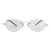 老眼鏡 シニアグラス 度数+2.50 ゴールド ERK-05-25