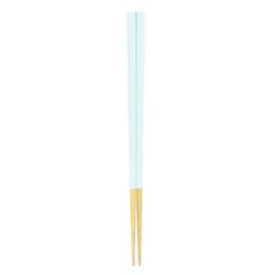 箸 14.5cm 2～3歳用 子供用 栗 五角箸 waguri 木製 天然木 日本製 ブルー S21-7-5n