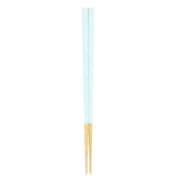 箸 16cm 4~6歳用 子供用 栗 五角箸 waguri 木製 天然木 日本製 ブルー S21-7-11n