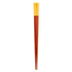 箸 21cm beni 紅紫檀 八角箸 木製 天然木 日本製 黄 S21-8-6n