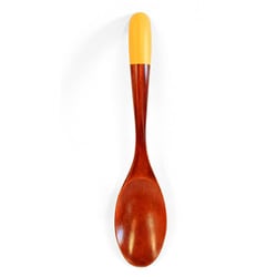 スプーン 20cm カレースプーン beni 木製 天然木 日本製 黄 S21-8-18n