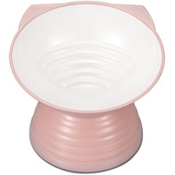 Miya Wan 日本製 ペット用食器 ねこ脚付きフードボウル ピンク （クリーンコート加工）