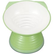 Miya Wan 日本製 ペット用食器 ねこ脚付きフードボウル グリーン (クリーンコート加工)