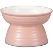Miya Wan 日本製 ペット用食器 脚付きフードボウル 175 ピンク (クリーンコート加工)