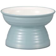 Miya Wan 日本製 ペット用食器 脚付きフードボウル 175 ブルー (クリーンコート加工)