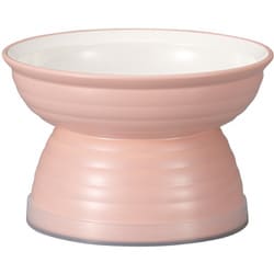 Miya Wan 日本製 ペット用食器 脚付きフードボウル 235 ピンク （クリーンコート加工）