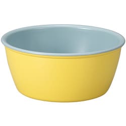 Miya Wan 日本製 ペット用食器 フードボウル YE×BL（クリーンコート加工）