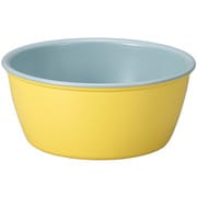 Miya Wan 日本製 ペット用食器 フードボウル YE×BL(クリーンコート加工)