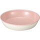 Miya Wan 日本製 ペット用食器 浅型フードボウル WH×PK（クリーンコート加工）