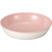 Miya Wan 日本製 ペット用食器 浅型フードボウル WH×PK（クリーンコート加工）