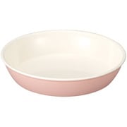 Miya Wan 日本製 ペット用食器 浅型フードボウル PK×WH(クリーンコート加工)