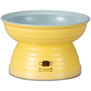 Miya Wan 日本製 ペット用食器 脚付きフードボウル 235 YE×BL(クリーンコート加工)