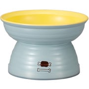 Miya Wan 日本製 ペット用食器 脚付きフードボウル 235 BL×YE(クリーンコート加工)