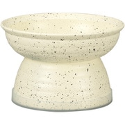 Miya Wan 日本製 ペット用食器 脚付きフードボウル 235 grano ホワイト