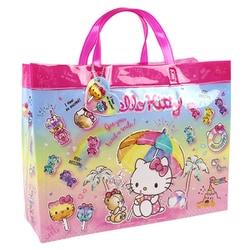 ALEXIASTAM サンリオ キティ 限定 ビーチバッグ トートバッグ 白 ALEXIASTAM サンリオ キティ 限定 ビーチバッグ トートバッグ 白