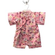 花柄 甚平(BABY) サイズ:95 ピンク 6823705-095-06-5
