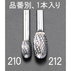 超硬カッター（鉄・鋳物用） 12×22mm/6mm軸 EA819JG-212