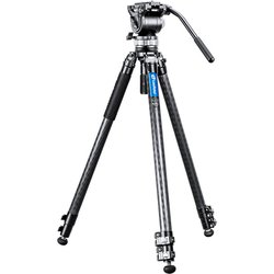 マンバM（LVM）シリーズ レバーロック式ハーフボール内蔵三脚 ビデオ雲台セット LVM-323C＋BV-15