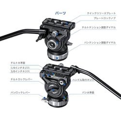 レオフォト LVM-323C+BV-15 マンバM(LVM)シリーズ ハーフボール内蔵三脚 ビデオ雲台セット LVM-323C+BV-15 レバーロック式ハーフボール内蔵三脚ビデオ雲台セット