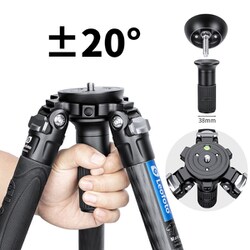 レオフォト LVM-323C+BV-15 マンバM(LVM)シリーズ ハーフボール内蔵三脚 ビデオ雲台セット LVM-323C+BV-15 レバーロック式ハーフボール内蔵三脚ビデオ雲台セット