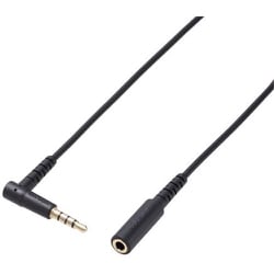 マイク対応ヘッドホン・イヤホン用延長コード 1.0m ブラック AV-354P10BK